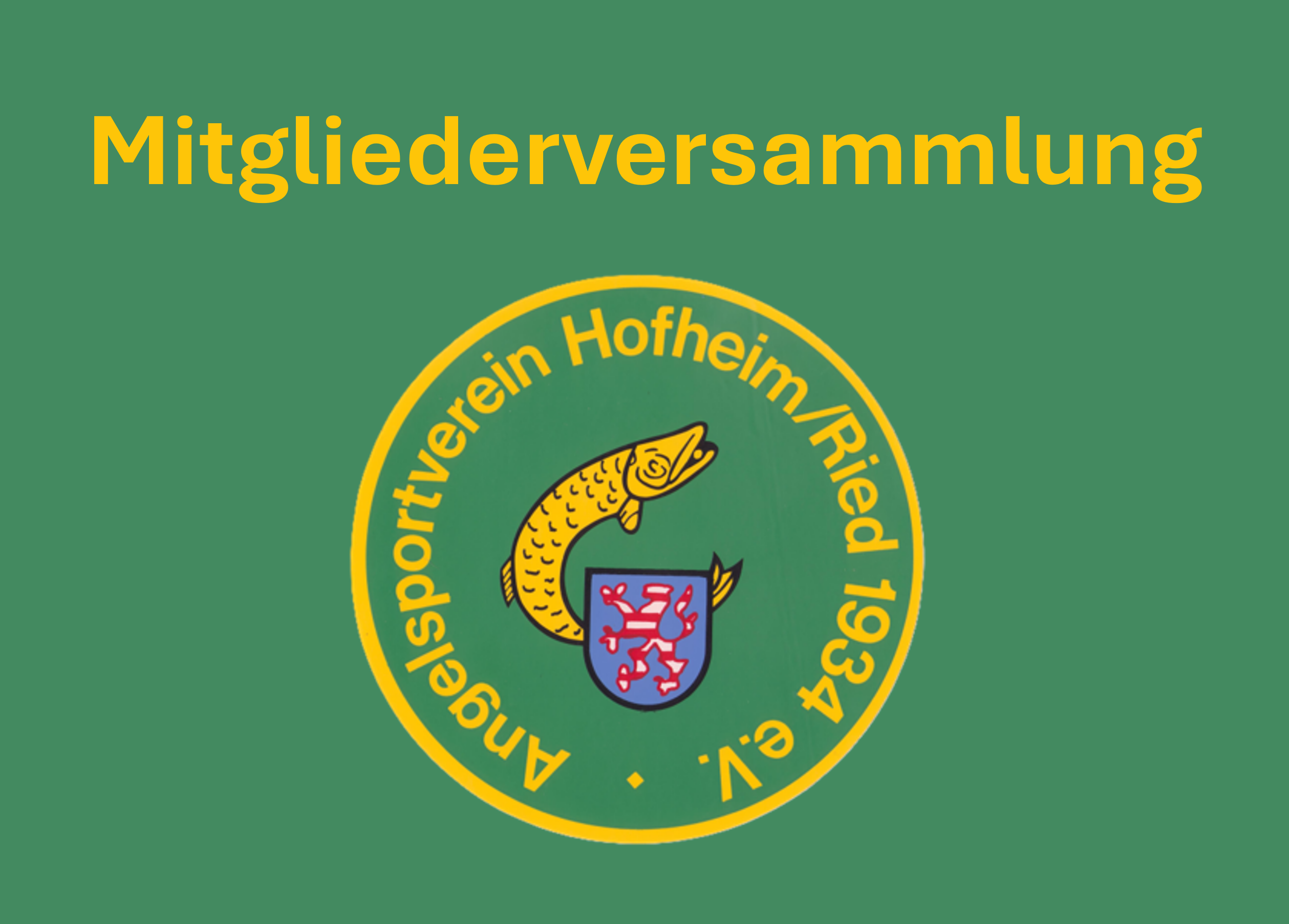 Freitag, 3. Juli: Mitgliederversammlung